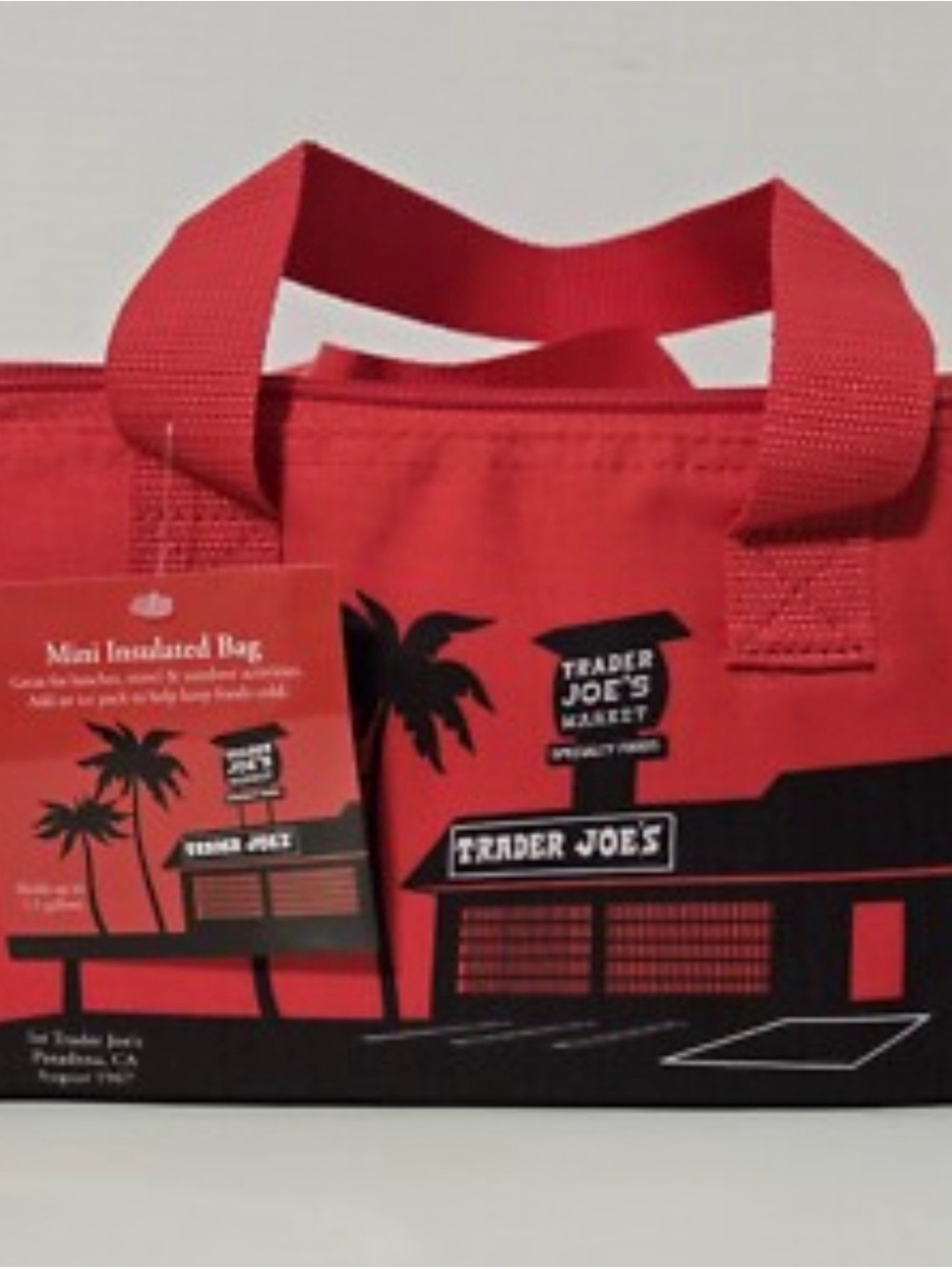 Trader Joe's Red Insulated Mini Tote